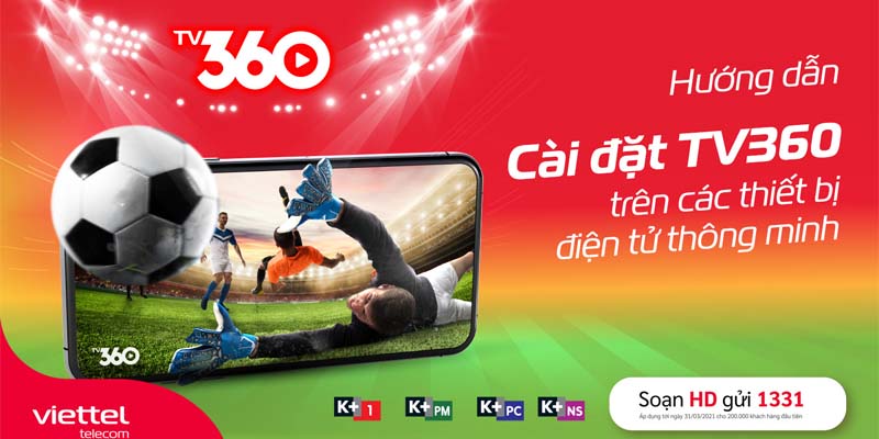  Xem live bóng đá trên ứng dụng TV 360 miễn phí